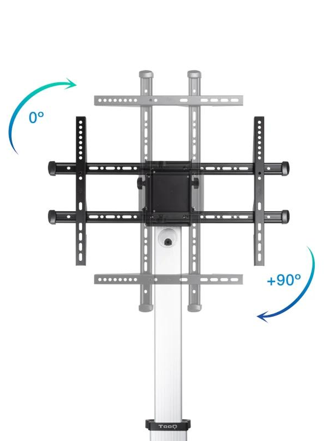 Tooq FS1886M-B Soporte suelo ruedas Hera 37