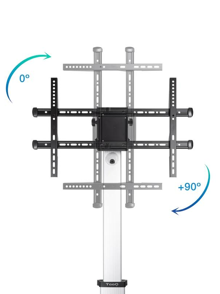 Tooq FS1886M-B Soporte suelo ruedas Hera 37