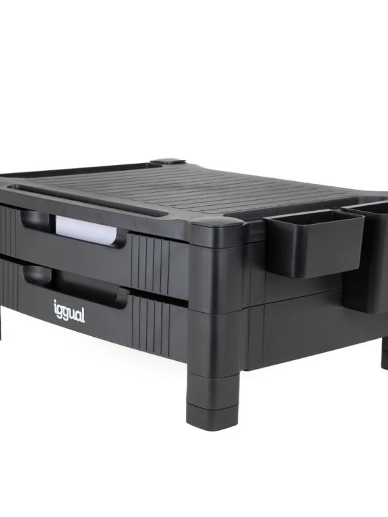 iggual EM2C Elevador monitor 2 cajones negro 2