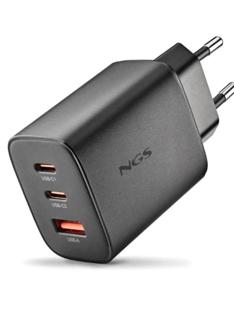 NGS CARGADOR GAN ULTRARAPIDO 65W USB-C+ USB-A 1