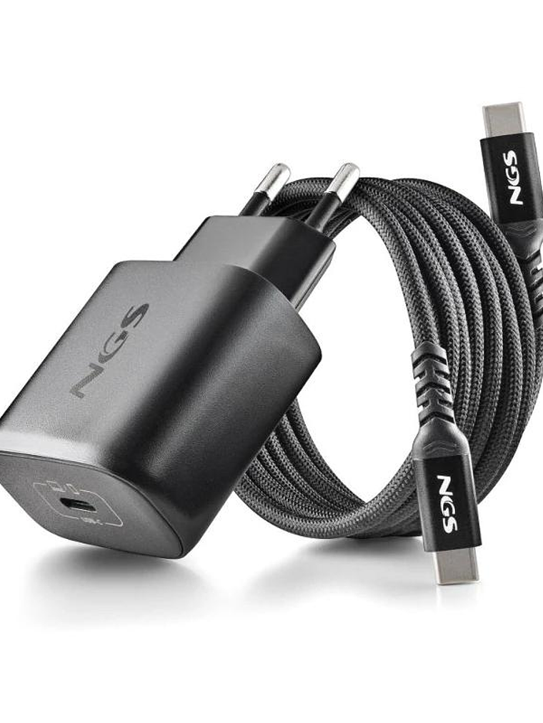 NGS CARGADOR GAN ULTRARAP 45W USB-C CON CABL 3