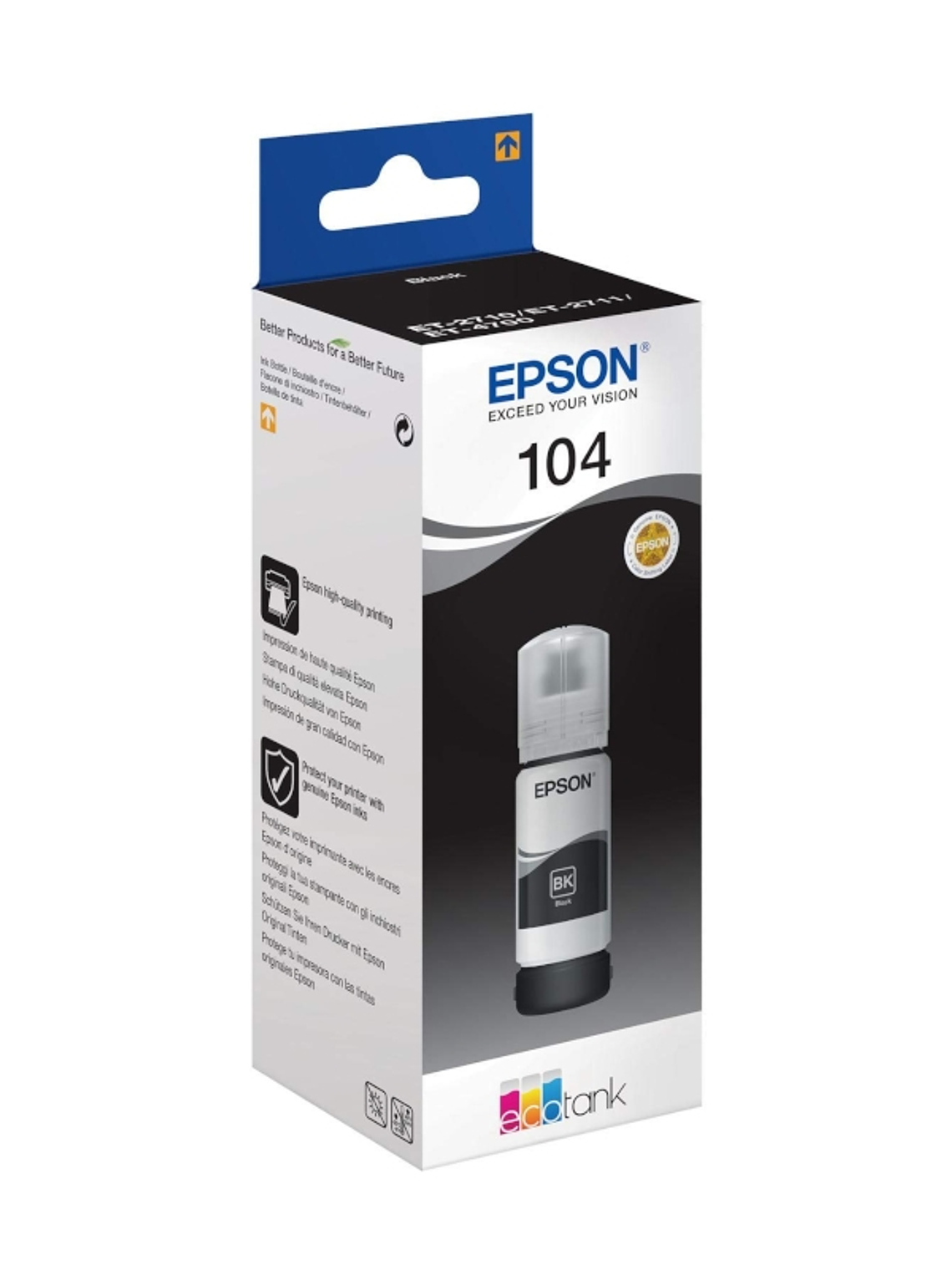 Epson Botella Tinta Ecotank 104 Negro 1