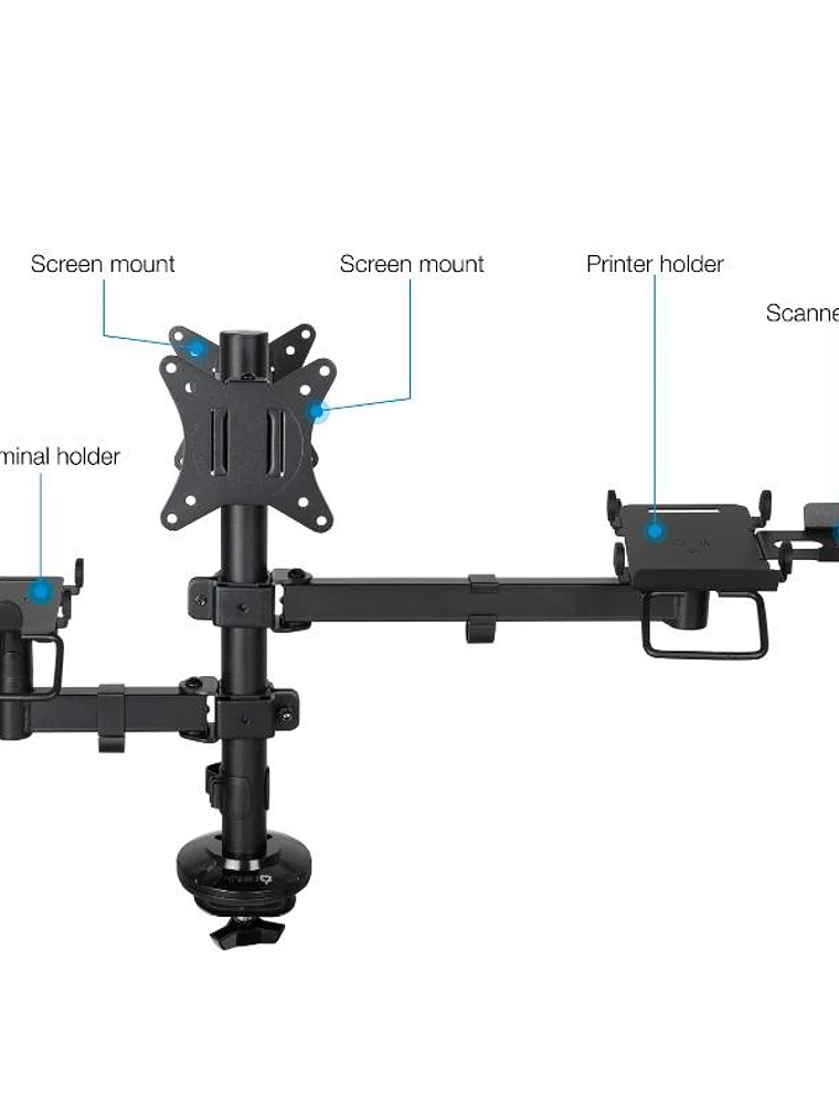 Tooq Soporte Mesa TPV/Impresora/Terminal/Lector 2