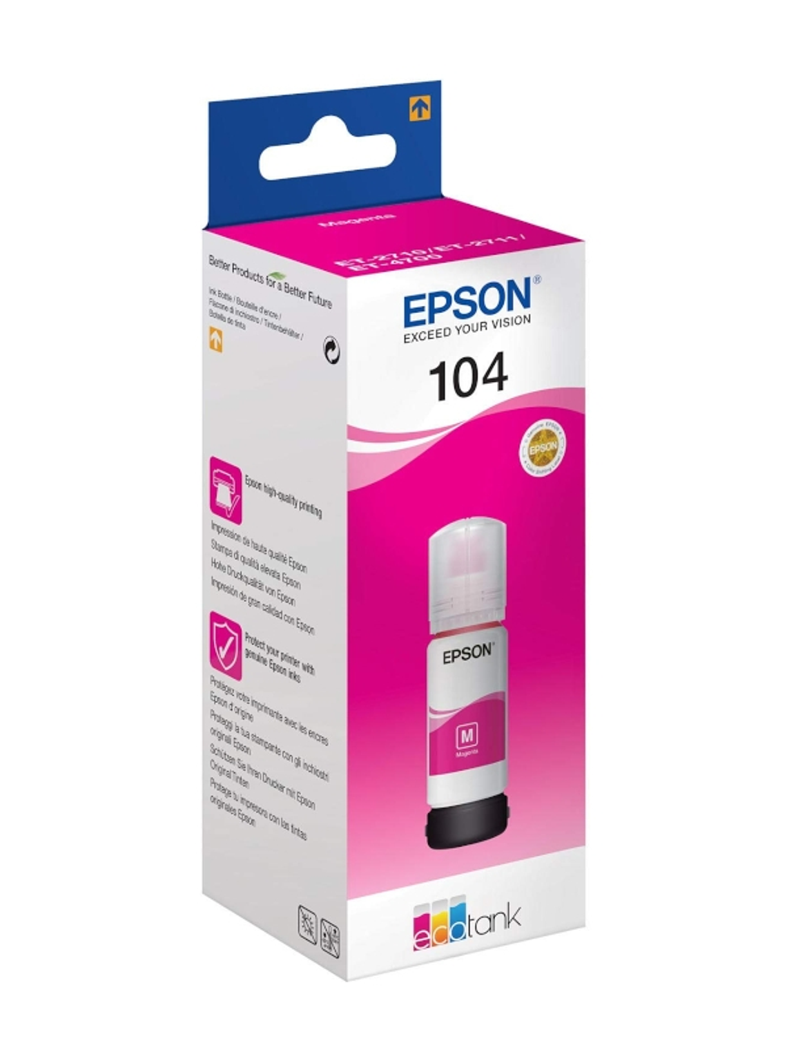 Epson Botella Tinta Ecotank 104 Magenta 1
