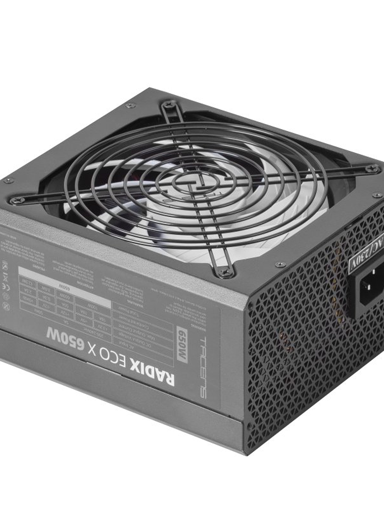 TACENS Psu Radix Eco X 650w 14CM FAN Black 3