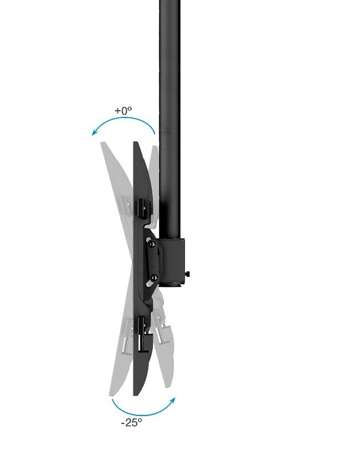 Tooq LPCE1186TSLI-XL-B Soporte techo TV 43