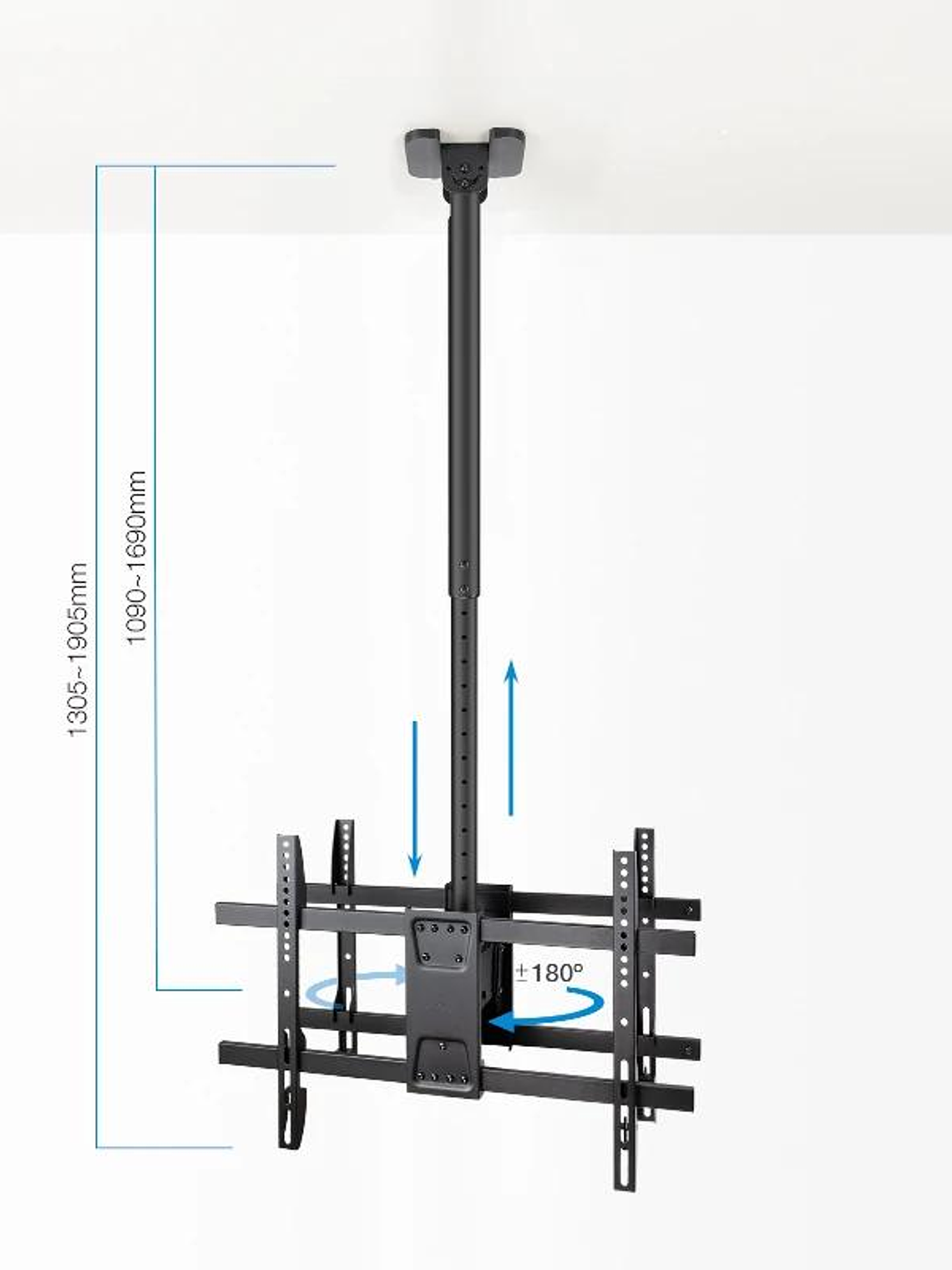 Tooq LPCE2286TSLI-XL-B Soporte techo 2 TV 43