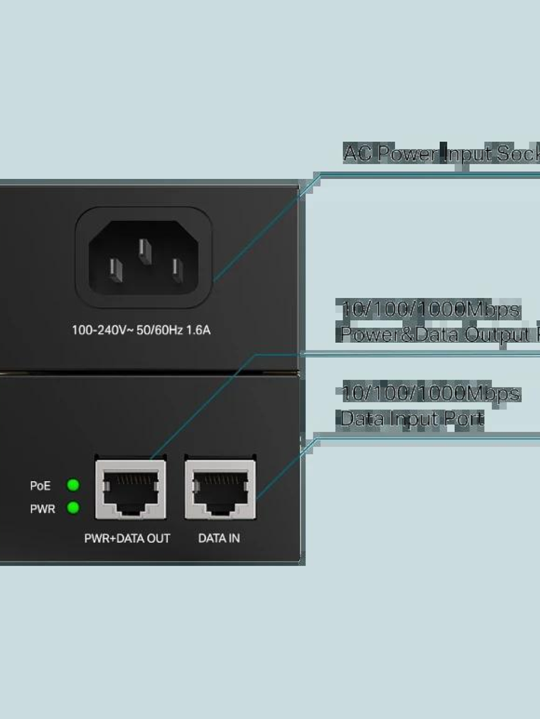 TP-Link PoE170S Inyector PoE++ h/60W 3