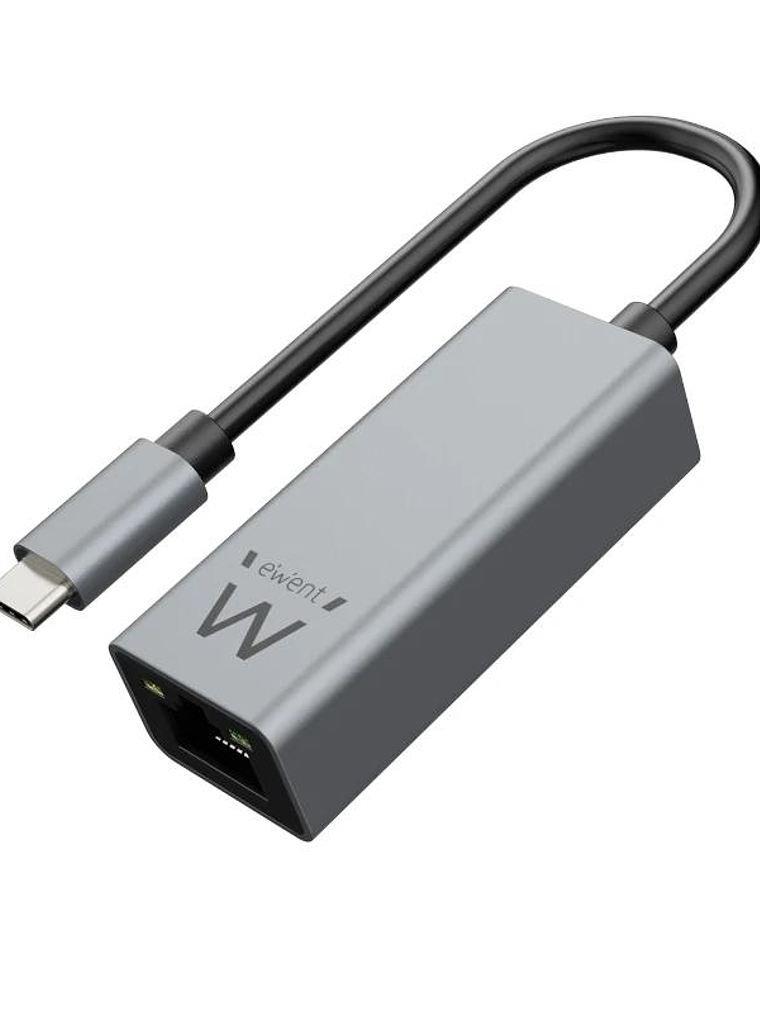 EWENT ADAPTADOR DE RED GIGABIT USB-C ALUMINIO 1