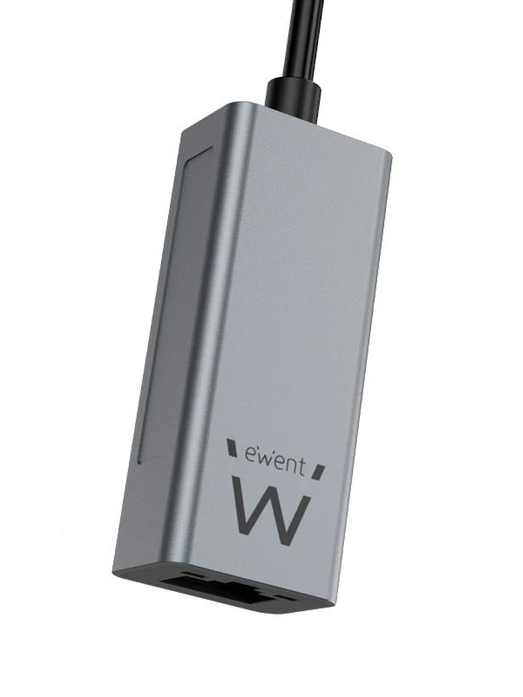 EWENT ADAPTADOR DE RED GIGABIT USB-C ALUMINIO 3