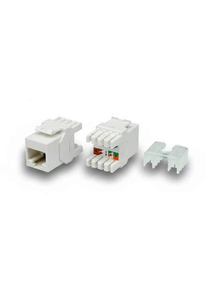 2LAN CONECTOR HEMBRA RJ45 CAT.6A UTP 180º 2