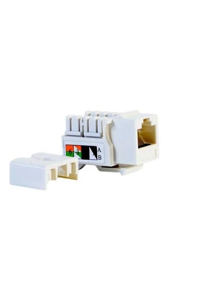 2LAN CONECTOR HEMBRA RJ45 CAT.6 UTP  90º 1