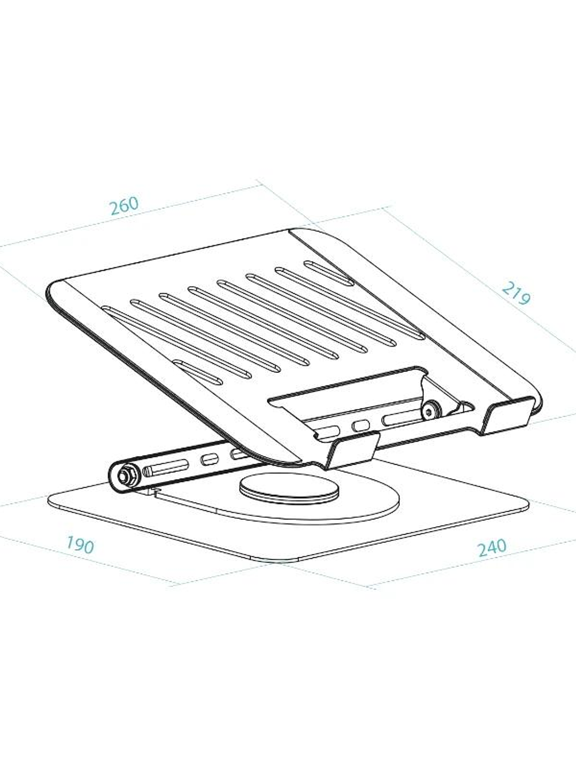 Tooq Soporte mesa 360º dispositivos 11-17