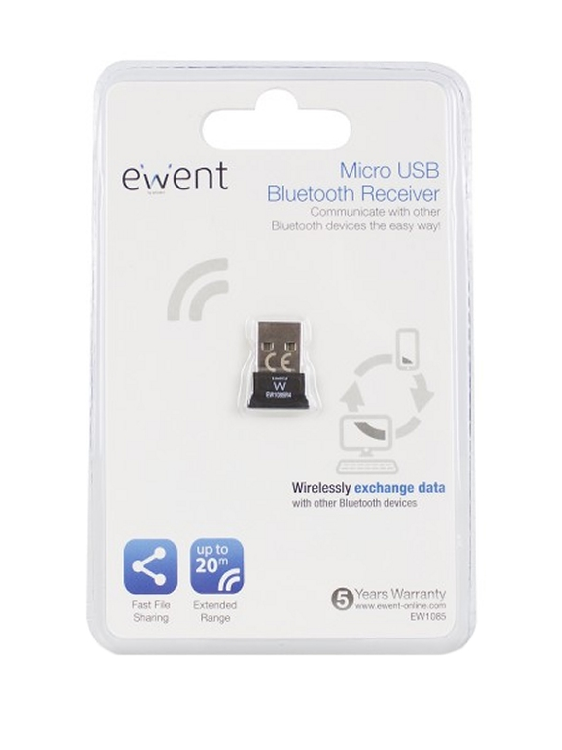 EWENT EW1085 Mini Bluetooth 5.3 10m 2