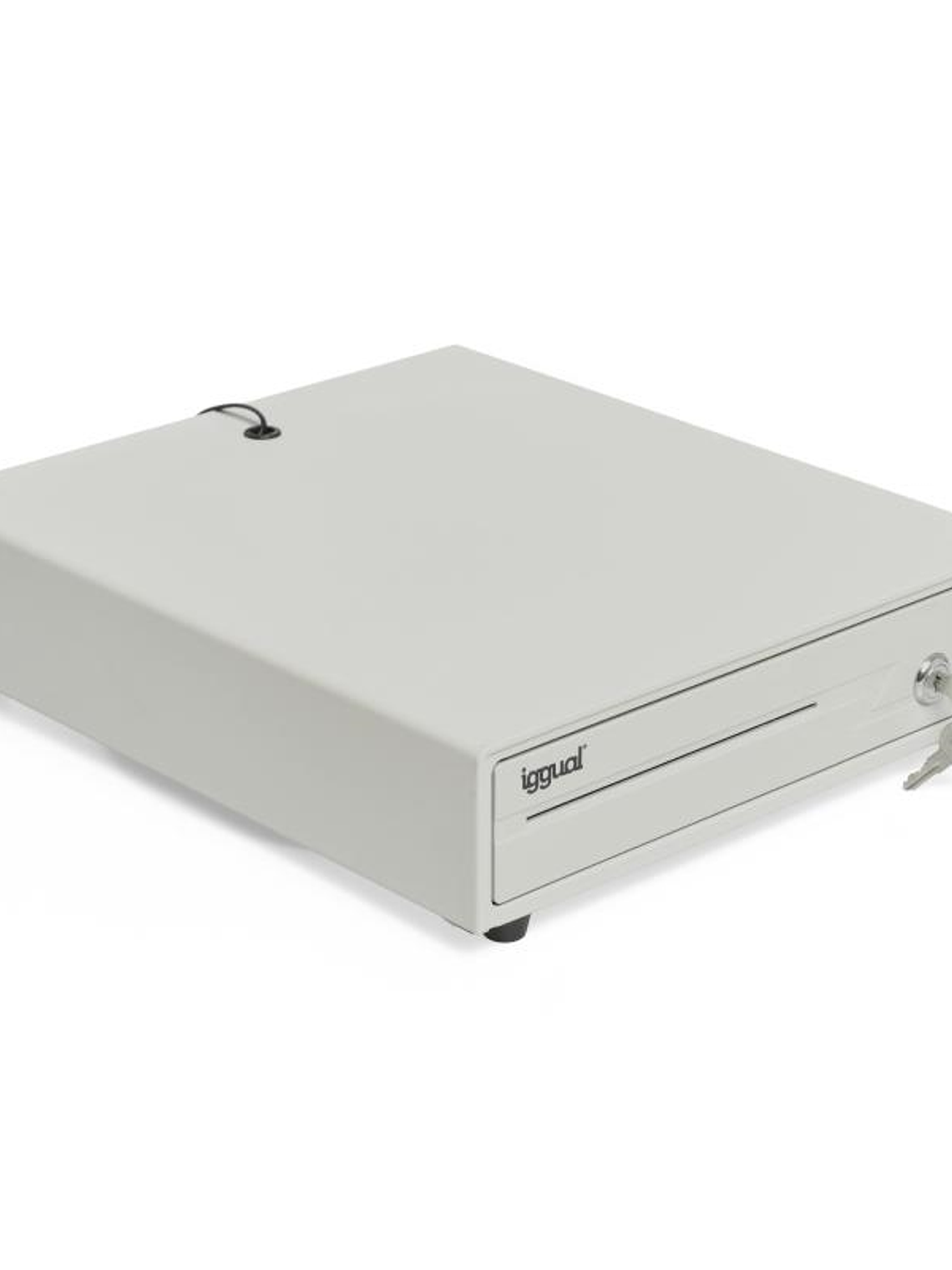 iggual Cajón portamonedas IRON-10W 38cm 4+6 blanco 1