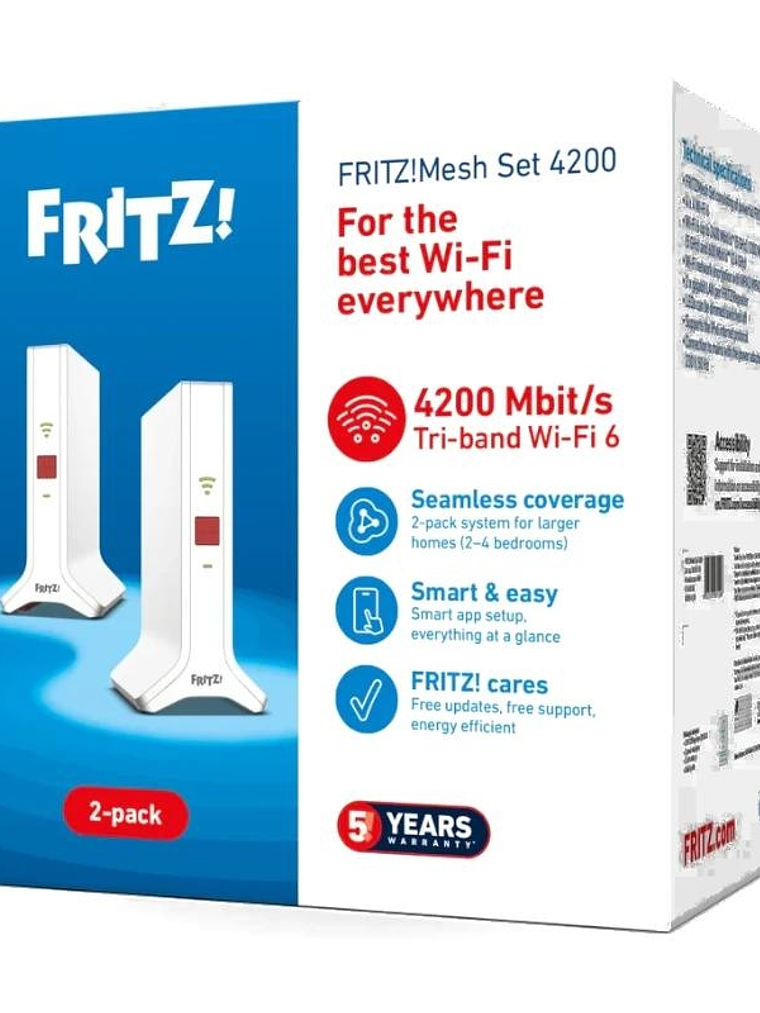 Fritz!Repeater Mesh Set 4200 2-pk WiFi6 1