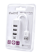 EWENT EW1122 MINI-HUB USB 4 PUERTOS BLANCO - Miniatura 2