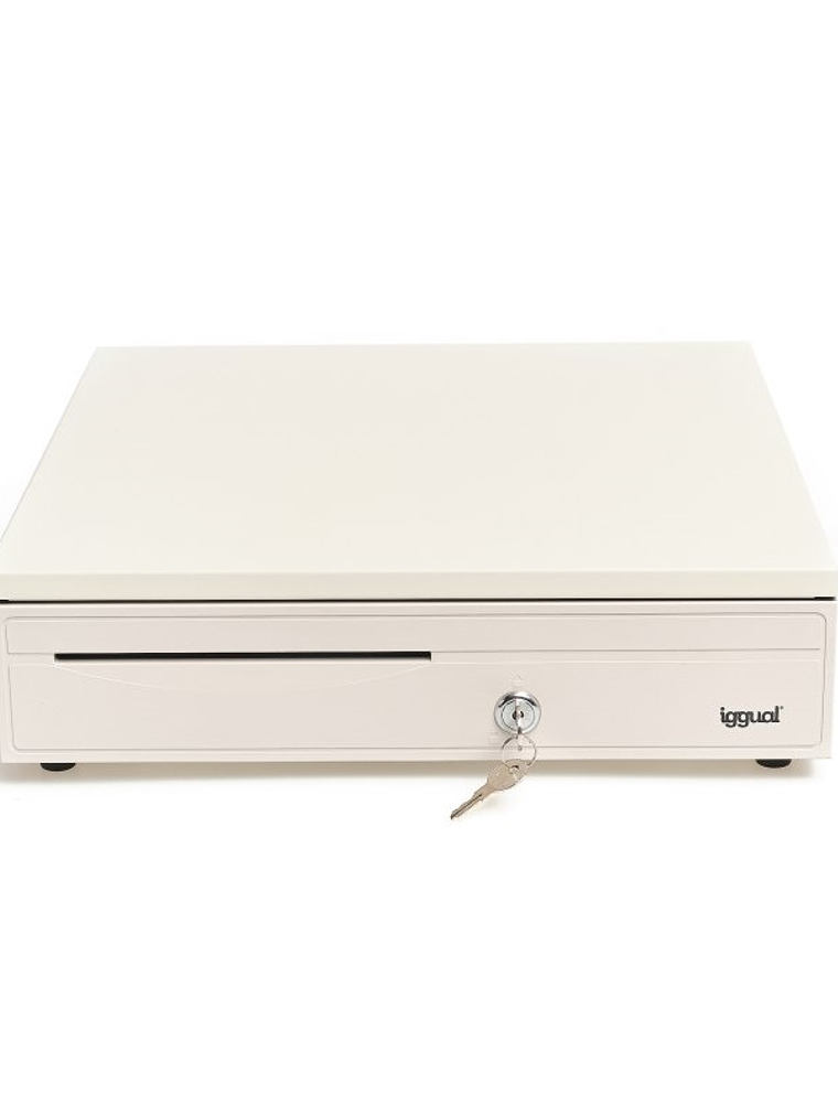 iggual Cajón portamonedas IRON-30W 42cm 5+5 blanco 1