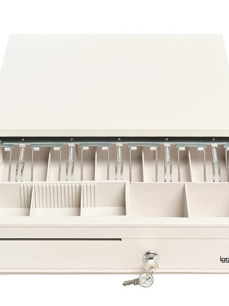 iggual Cajón portamonedas IRON-30W 42cm 5+5 blanco 4