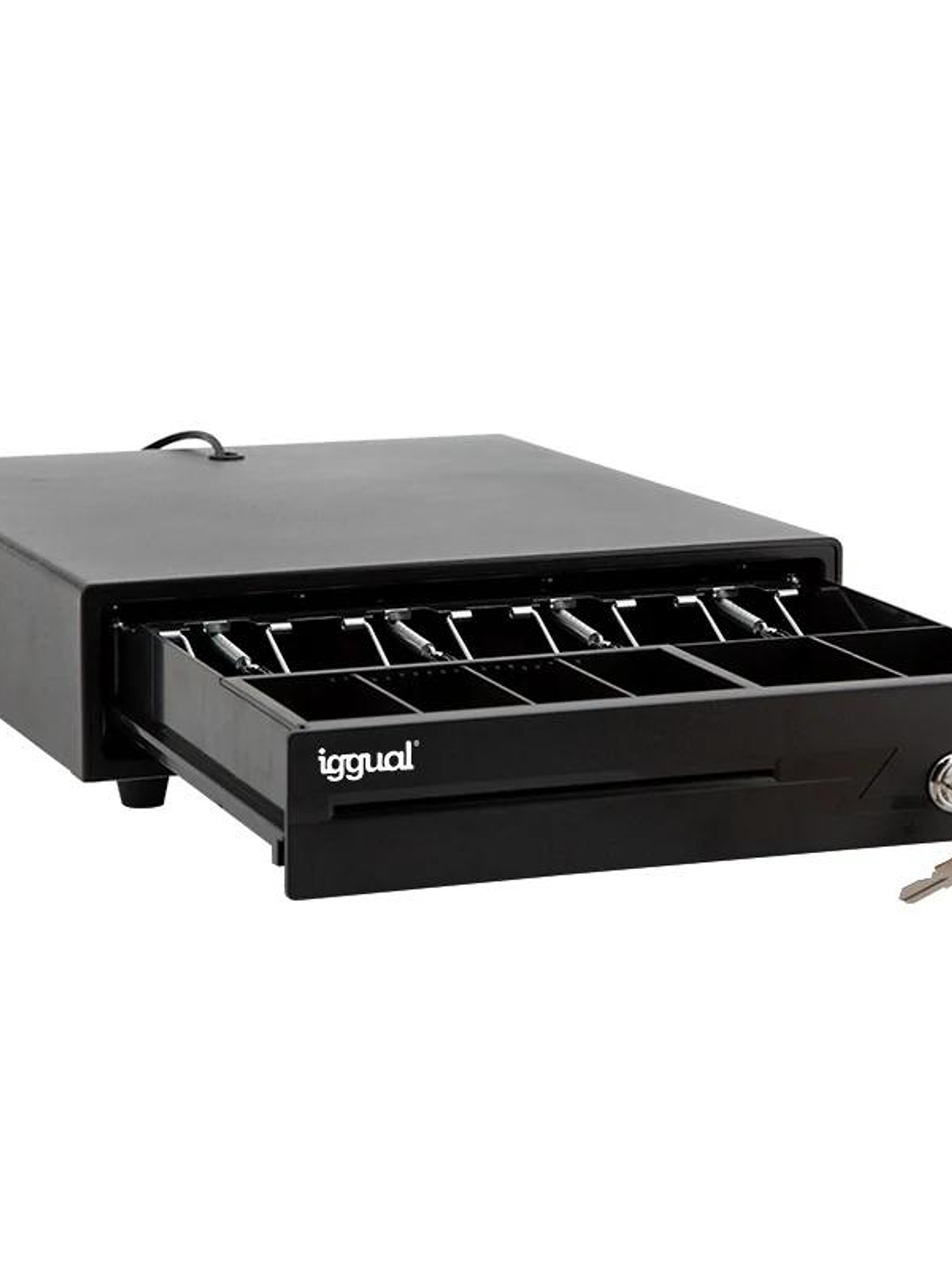 iggual Cajón Portamonedas IRON-10 38cm 4+6 negro 3