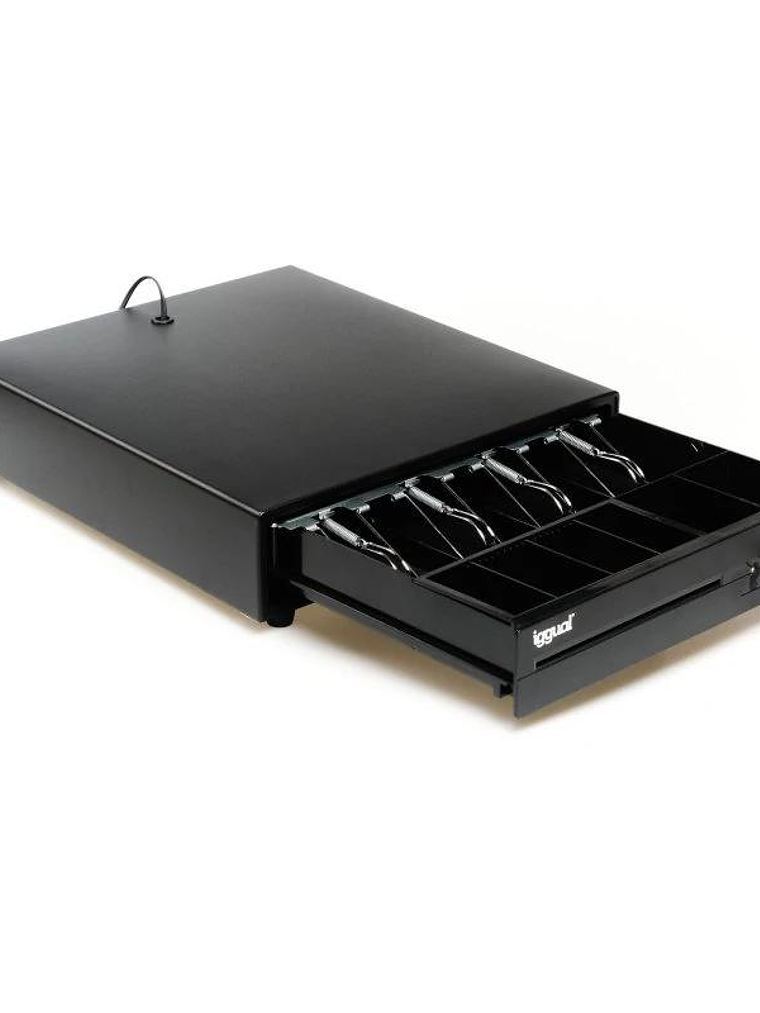 iggual Cajón Portamonedas IRON-10 38cm 4+6 negro 4