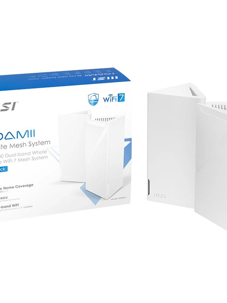 MSI MRBE50-2PK Roamii BE Lite Mesh System-2 Pack 2