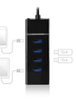 Ewent E1137 HUB USB TIPO C 4 PUEROS USB 3.1 - Miniatura 2