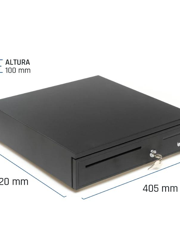 iggual Cajón Portamonedas IRON-50 42cm 5+8 negro 2