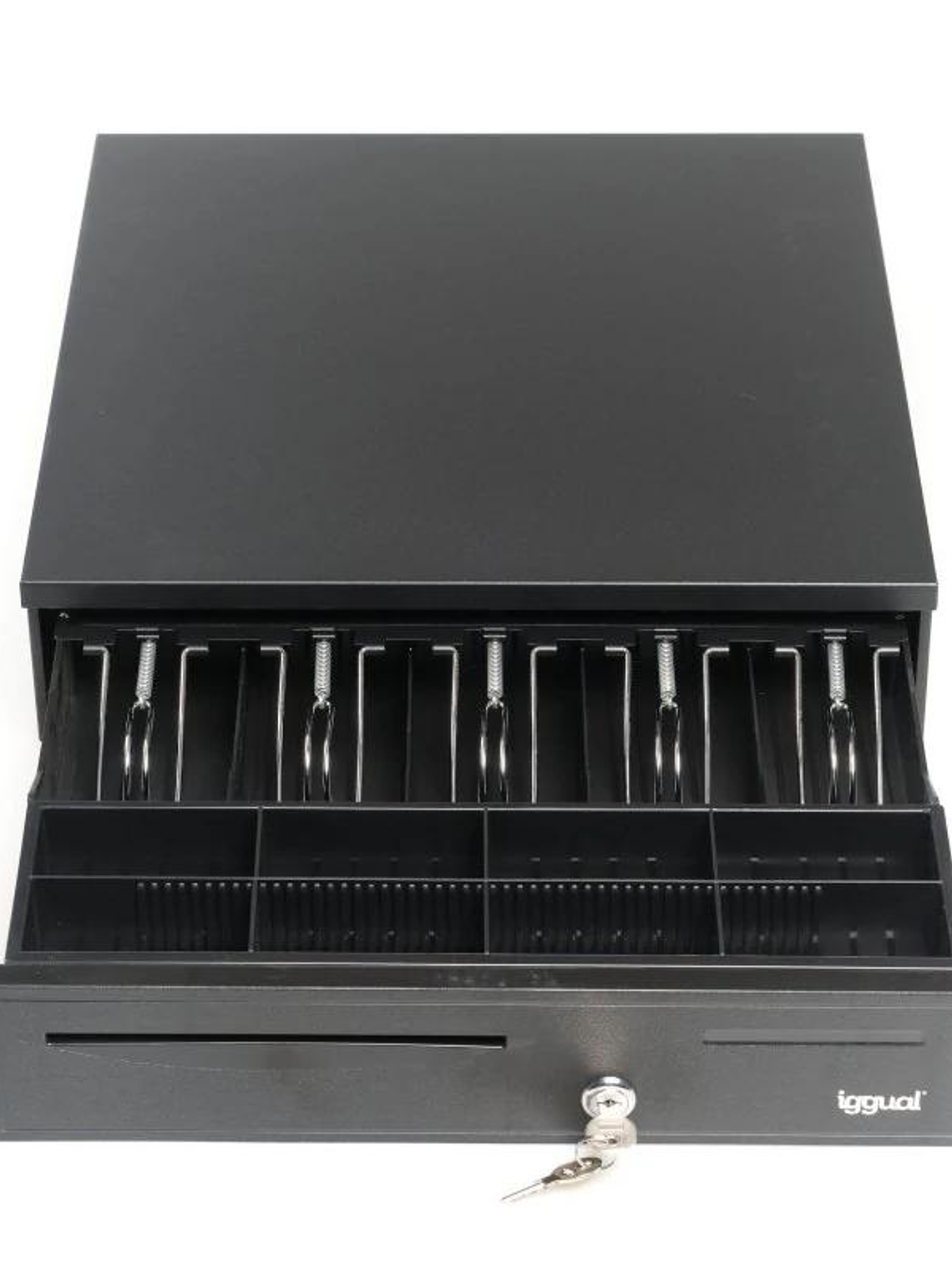 iggual Cajón Portamonedas IRON-50 42cm 5+8 negro 3