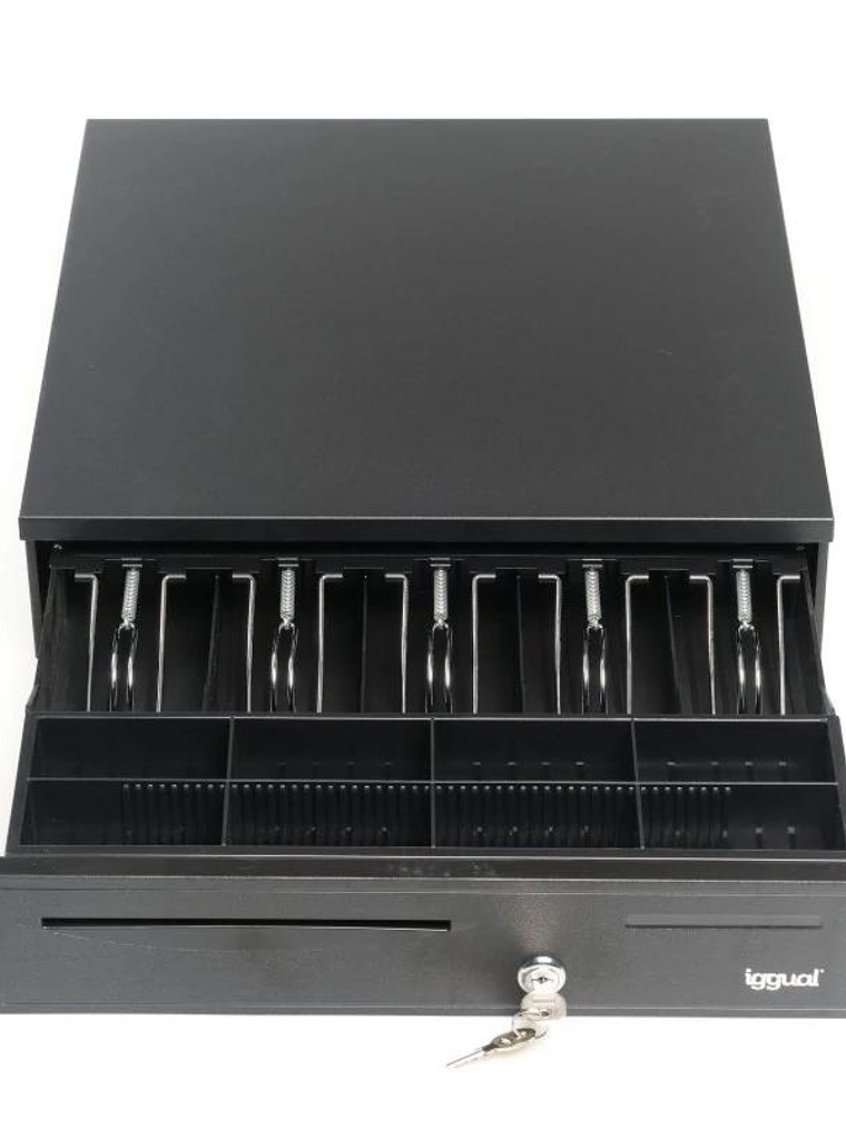 iggual Cajón Portamonedas IRON-50 42cm 5+8 negro 3