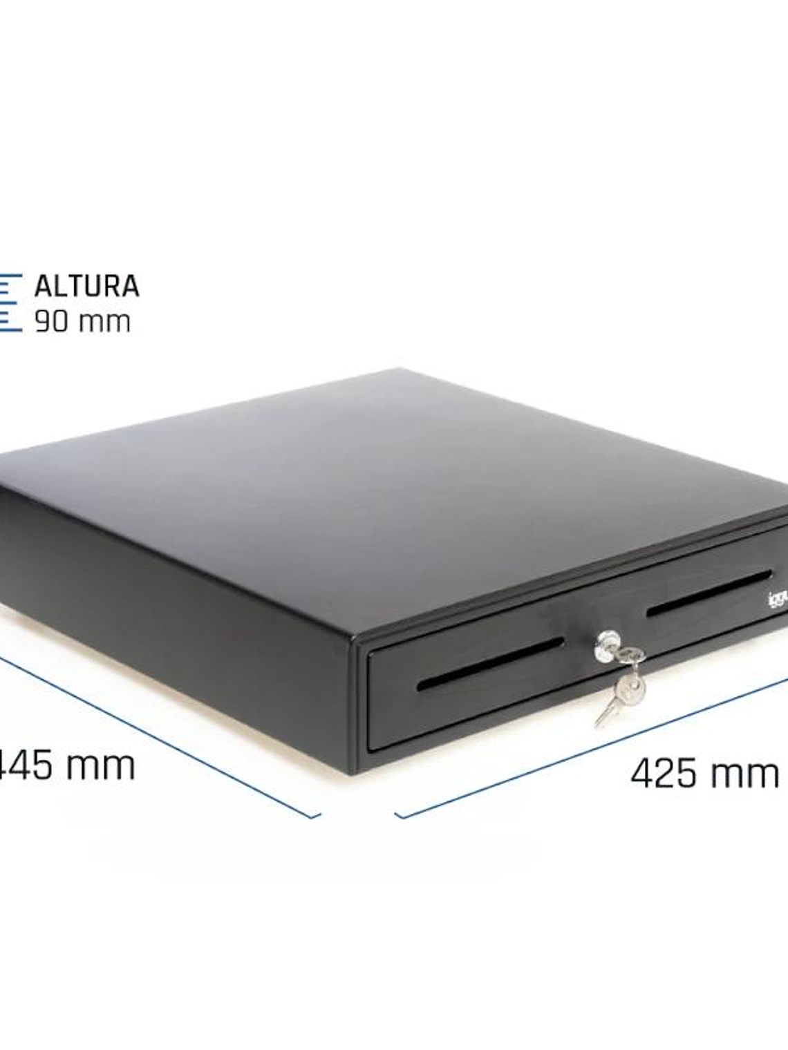 iggual Cajón Portamonedas IRON-70 44,5cm 5+8 negro 2