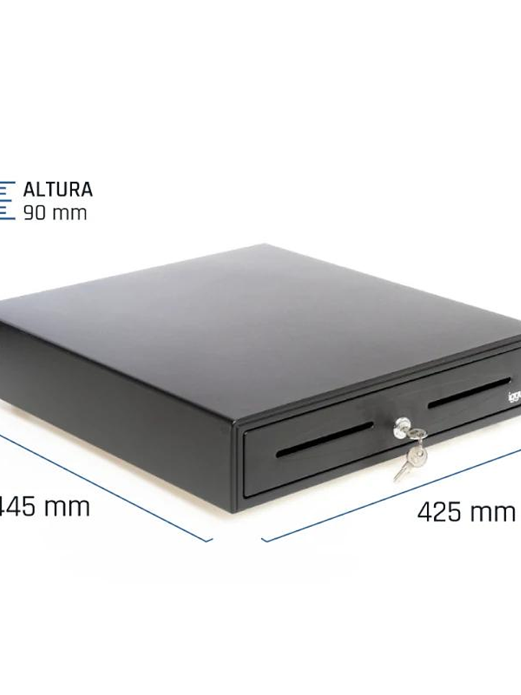 iggual Cajón Portamonedas IRON-70 44,5cm 5+8 negro 2