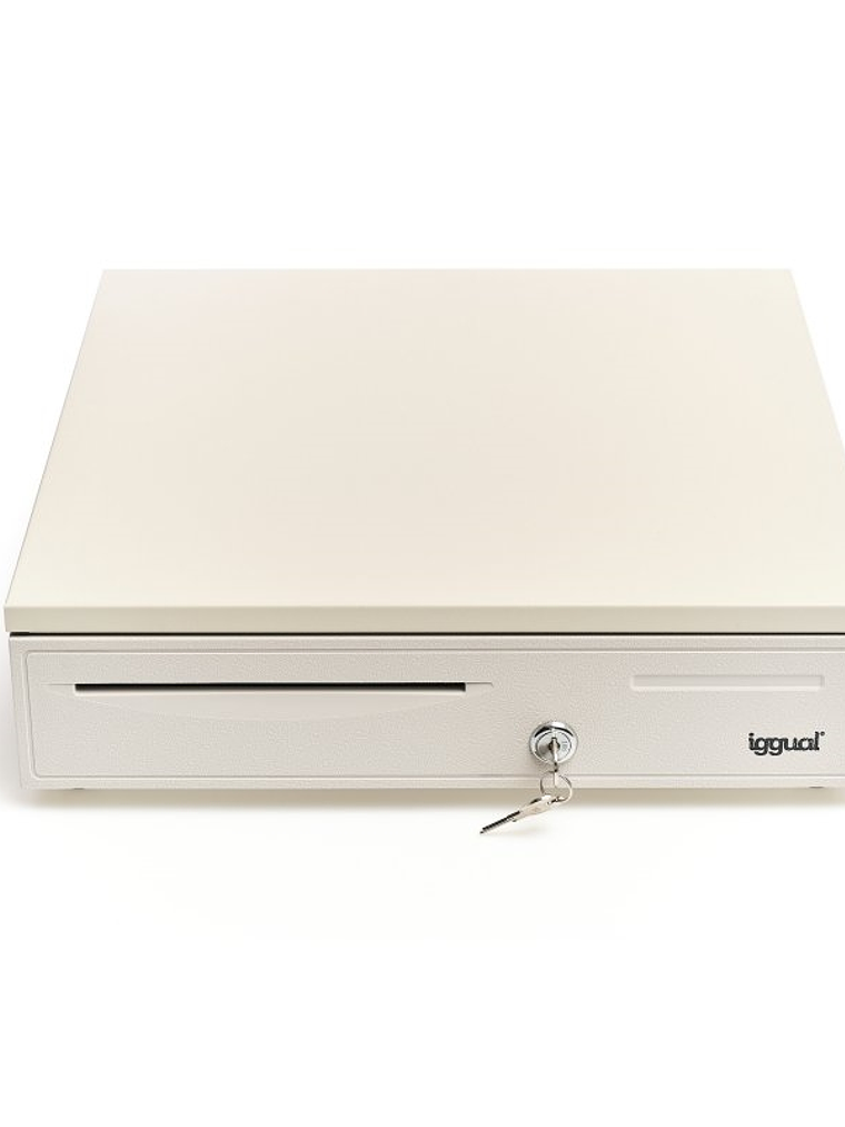 iggual Cajón Portamonedas IRON-50W 42cm 5+8 blanco 1
