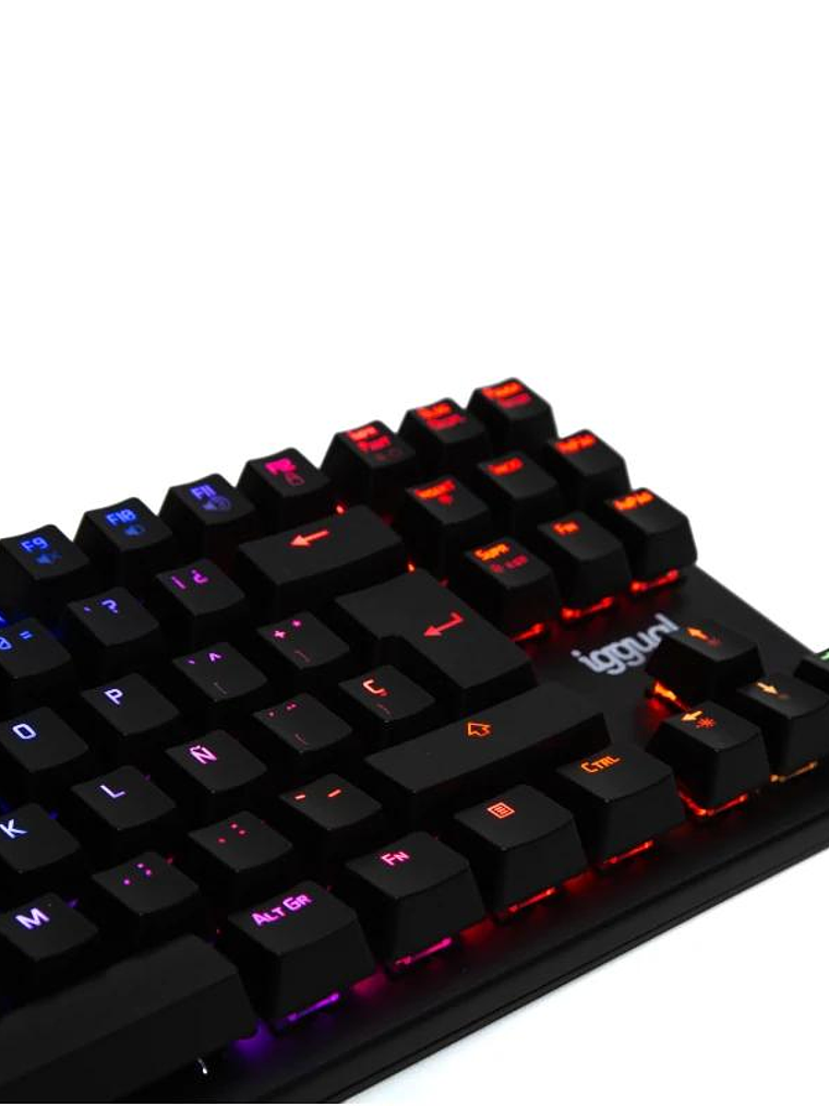 iggual Teclado gaming TKL mecánico ONYX RGB negro 3
