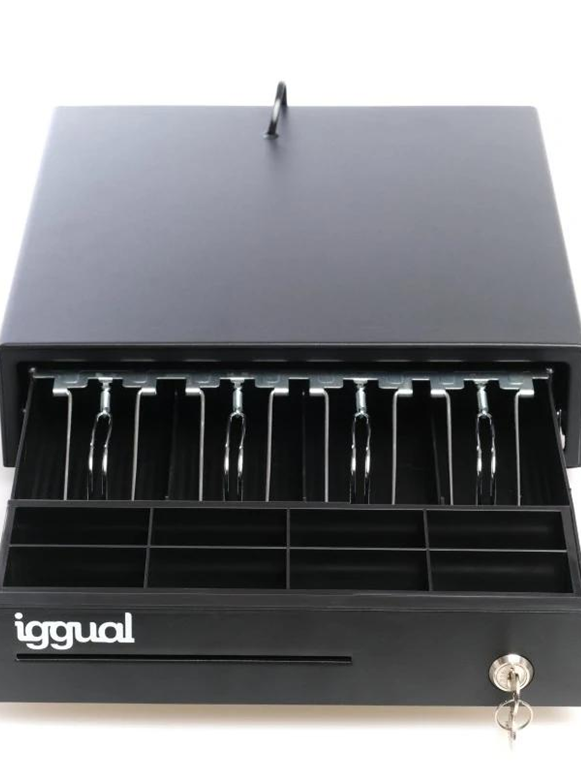 iggual Cajón Portamonedas IRON-15 37cm 4+8 negro 4