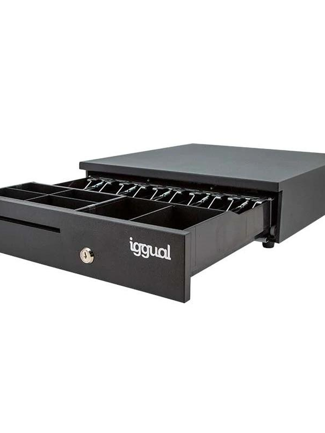 iggual Cajón Portamonedas IRON-35 42cm 5+6 negro 3