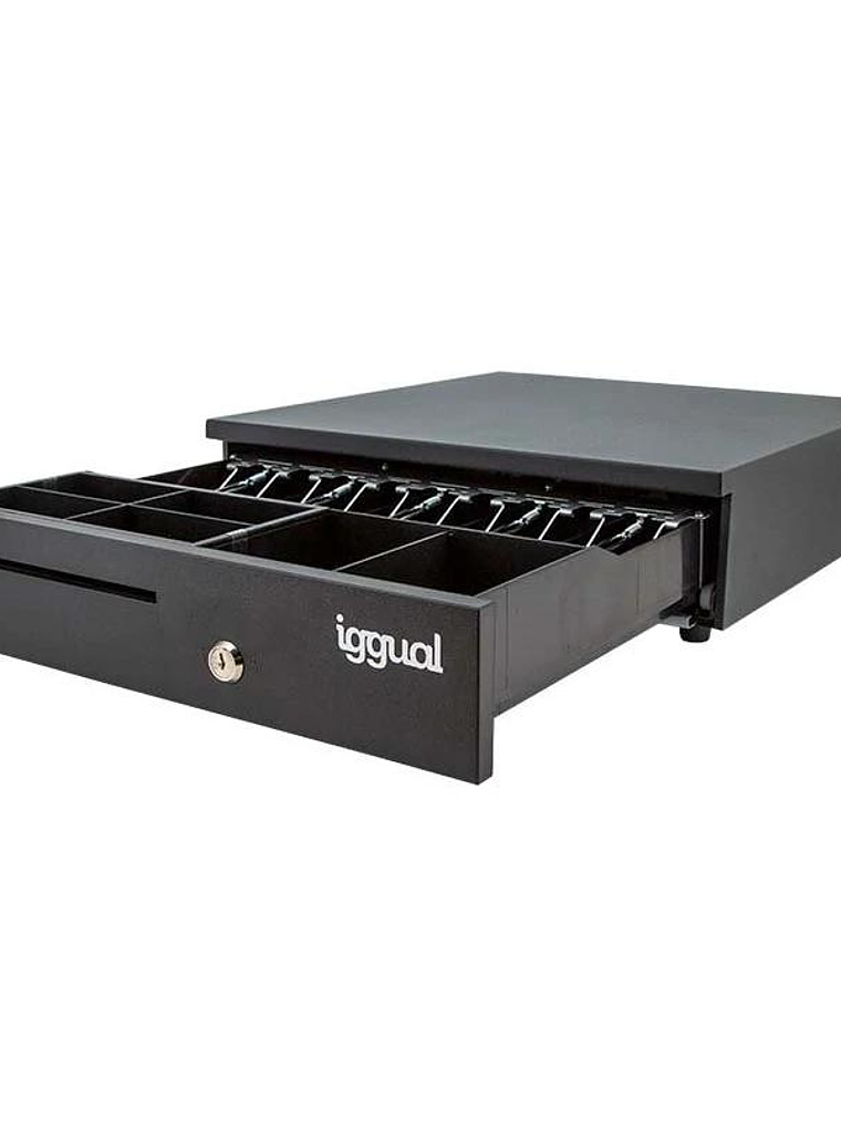 iggual Cajón Portamonedas IRON-35 42cm 5+6 negro 3