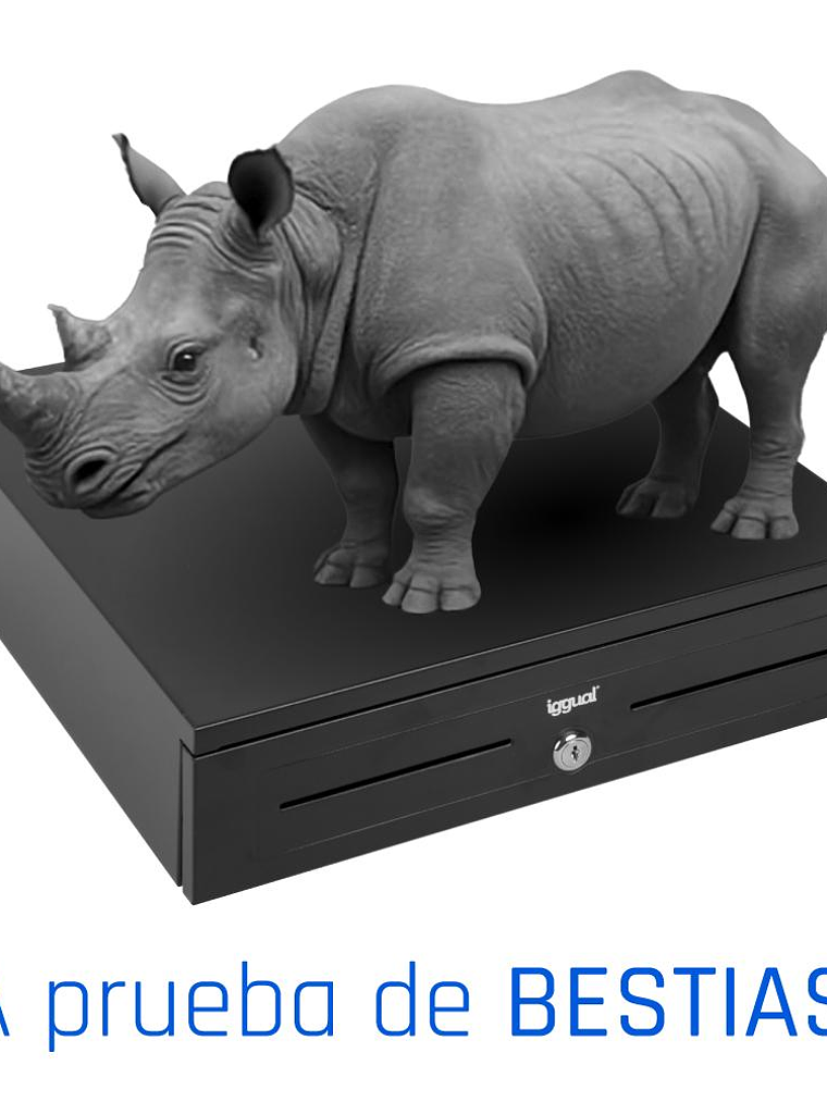 iggual Cajón portamonedas IRON-HD 41cm 5+8 negro 3