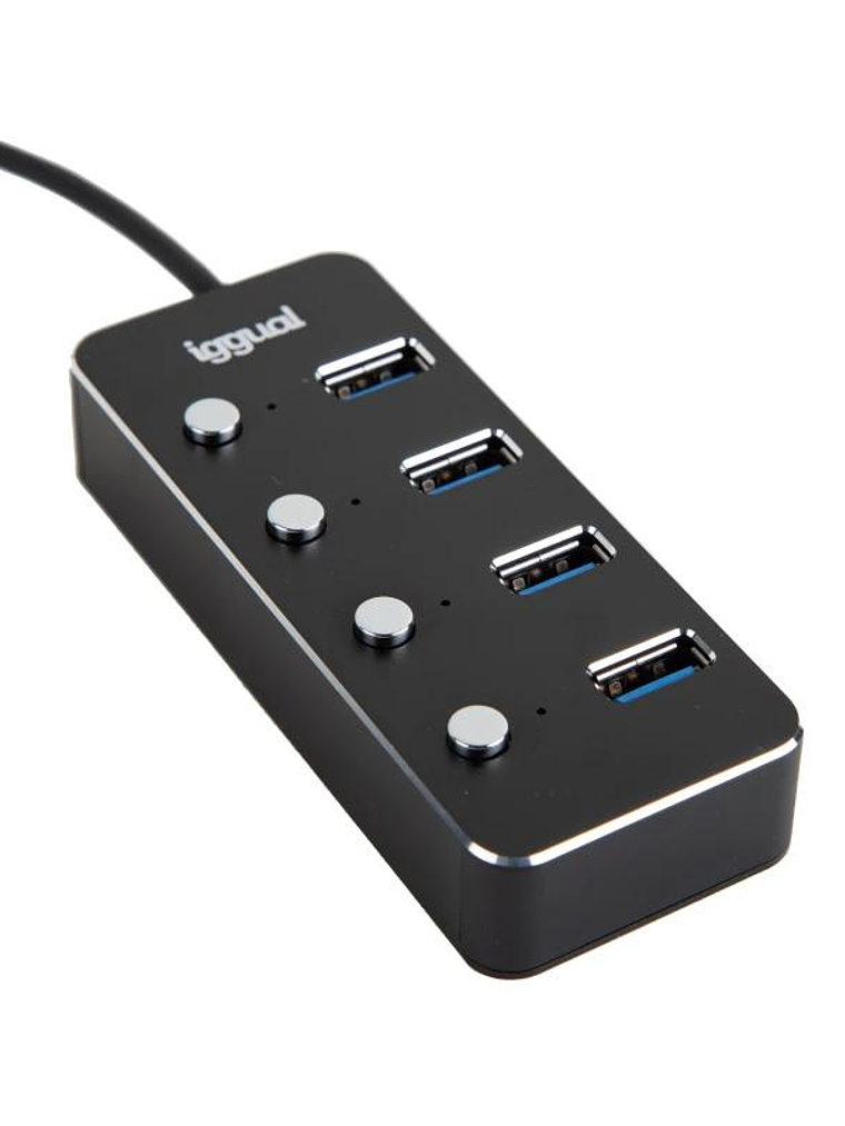 iggual Hub tipo C x 4 puertos USB 3.1 4BUTTONS 3