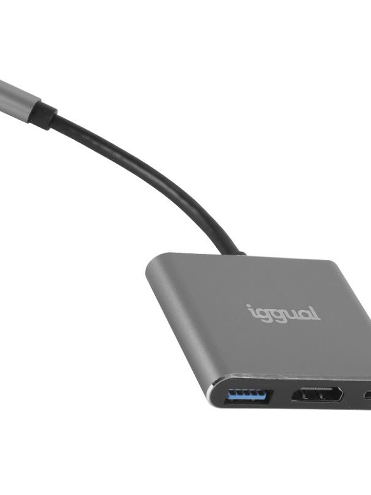 iggual Hub tipo C 3 en 1 HDMI USB3.0 PD100W 1