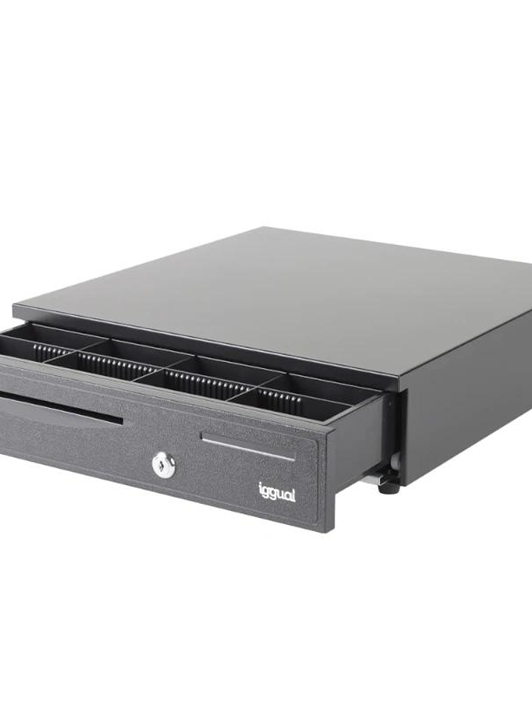 iggual Cajón portamonedas IRON-20 42cm 4+8 negro 1