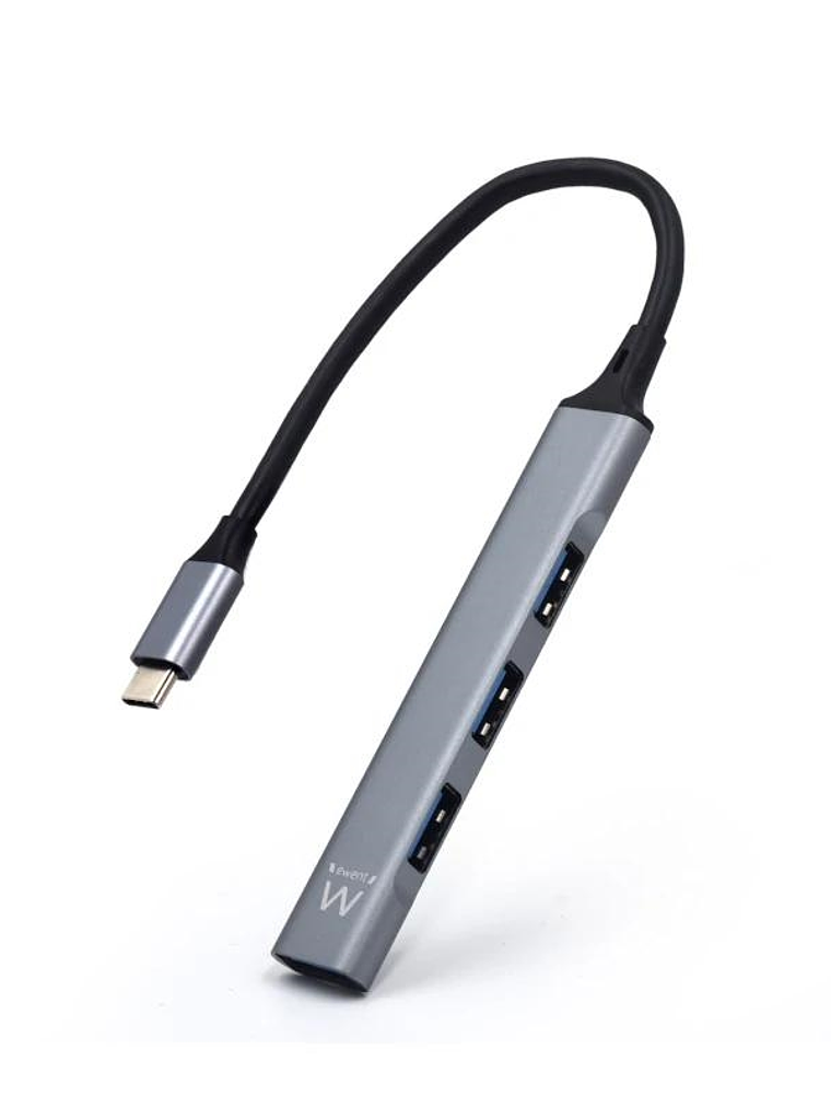 EWENT Hub Slim tipo C 4 puertos 1
