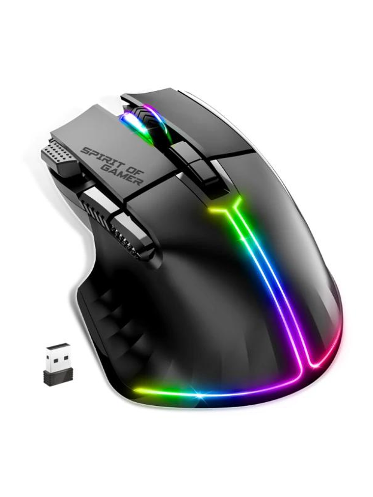 Spirit of Gamer Ratón Inalambrico Pro M5 Black 2