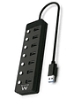 EWENT Hub usb-usb-c 7 ptos interruptor c/alimen. - Miniatura 1