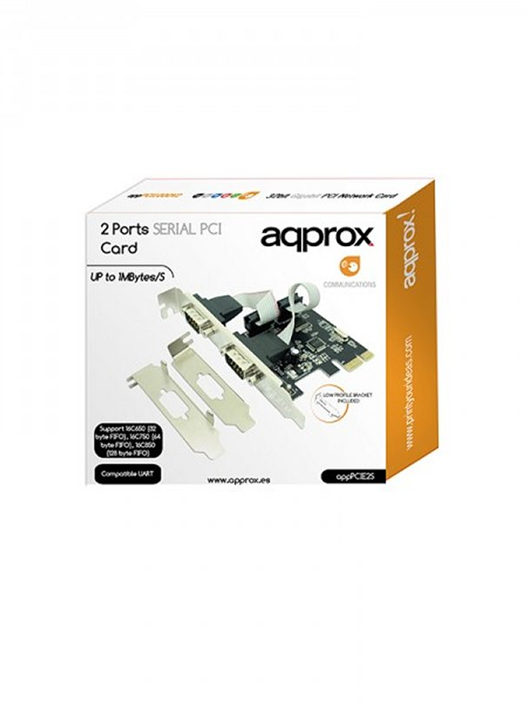 approx! APPPCIE2S Tarj. Cont. 2 Serie PCI-E LP&HP 2