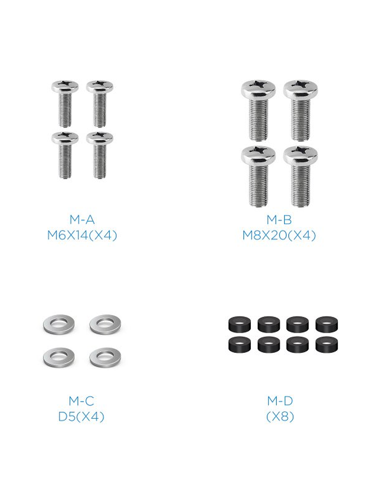 Tooq Adaptador VESA 200x200 para pantallas 23