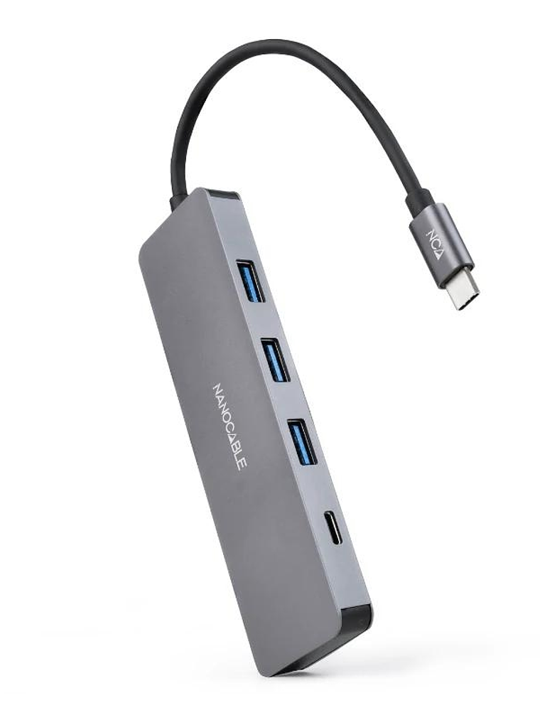 Nanocable HUB USB-C a 3xUSB 3.0/H+1xUSB-C/H 1