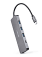 Nanocable HUB USB-C a 3xUSB 3.0/H+1xUSB-C/H - Miniatura 1