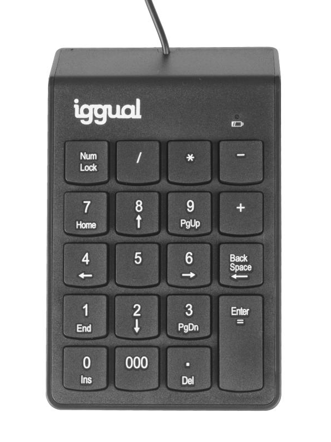 iggual Teclado numérico USB CK-NUM-19T negro 1