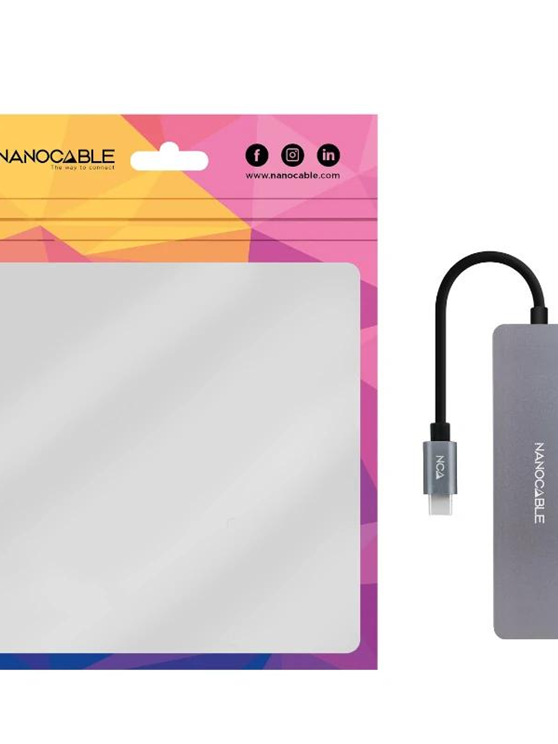 Nanocable HUB USB-C a 3xUSB 3.0/H+1xUSB-C/H 3
